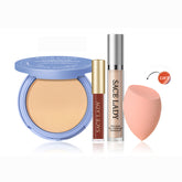 SACE LADY Waterproof Pressed Powder & Full Coverage Concealer & Matte Liptint Long Lasting Oil Control Makeup Set - 3PCS